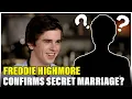 Freddie Highmore got married in secret earlier this year Who is she
