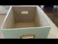 ZICOTO Decorative File Organizer Collapsible Linen