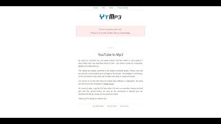 Ytmp3 cc is Broken