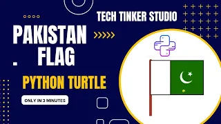 python turtle graphic tutorial draw Pakistan s flag with python turtle