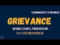 What Does grievance Means Meanings And Definitions With grievance in ENGLISH
