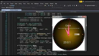 Draw Analog Clock in C Window Forms Application
