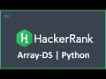 Array-DS Python Hacker Rank Solution