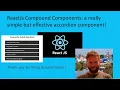Compound Components in ReactJS - a really easy but effective accordion component