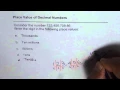 Place Value of Digits Upto Million