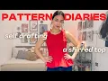 Pattern Diaries Self Drafting a Shirred Bow Top inspired by Damson Madder