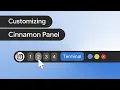 Modern Cinnamon Desktop Setup Linux Mint Panel Customization