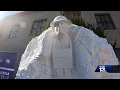 Sculpture of Captain Mortimer Jordan donated to namesake school by family