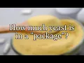 How much yeast is in a package