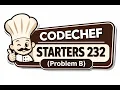 Equal Difference Practice Coding Problem - CodeChef Starters 232