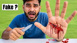 Why i Cut my Hand ? (Making Fake Blood 😨)
