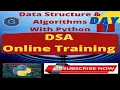 Online Certified Winter Training Program in DSA with Python Class-1