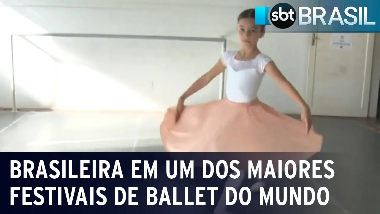 Bailarina de 9 anos vai representar Florianópolis em Nova York | SBT Brasil (22/08/23)