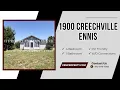 1900 Creechville Rd - Cozy 4 Bedroom 1 Bathroom Home in Ennis TX