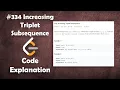 Increasing Triplet Subsequence Live Coding with Explanation Leetcode