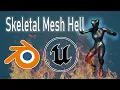 How to export import Skeletal Mesh between Blender and Unreal