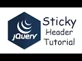 How to make Sticky using jQuery