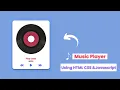 Music Player Using HTML CSS and JavaScript JavaScript Projects becodewala