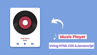 Music Player Using HTML CSS and JavaScript JavaScript Projects becodewala