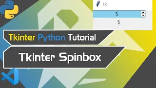 python tkinter tutorial spinbox tkinter