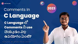 How to Use Comments in C Language Explained in Telugu C Language Full Tutorial in Telugu