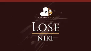 Download NIKI - Lose - HIGHER Key (Piano Karaoke Instrumental) MP3