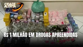 PM apreende mais de R$ 1 milhão em drogas em operação em Biguaçu
