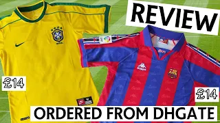 Barcelona Brasil 98 World Cup Football Retro Replica Shirt Review Ordered from DHGate