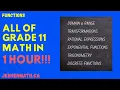 ALL OF GRADE 11 MATH IN 1 HOUR exam review part 1 jensenmath ca
