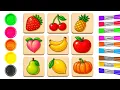 Watch These Fruits Come to Life Fun Fruit Coloring Adventure for Kids Drawing Cute Fruits