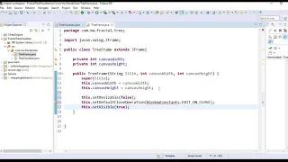 Java Fractal Tree Visualizer 1 JFrame