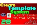 Create Template System 28 Header Logo Image and Border PHP MySQL CSS Tutorial Series