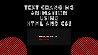 Text Changing Animation with Source Code Using HTML and CSS Tutorial Intellect Harsh