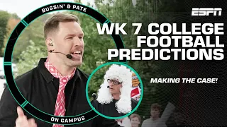 Will Compton and Taylor Lewan make their case for Week 7 predictions👨‍⚖️🏈 | Bussin' & Pate on Campus
