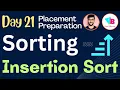 Sorting - Insertion Sort in telugu DSA in Telugu Vamsi Bhavani