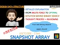 Snapshot Array Full Thought Process Microsoft Amazon Leetcode 1146