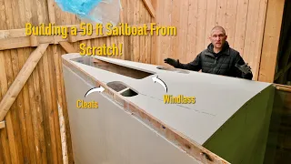 Designing Our First Deck Panels + Installing Carbon Beams –  Ep. 440 RAN Sailing
