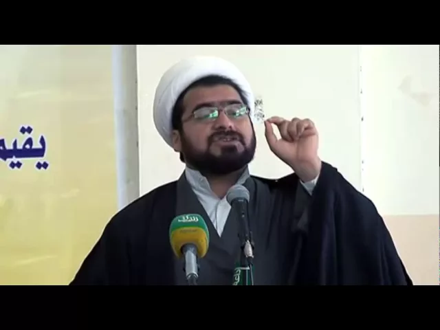 ⁣كلمة سماحة الشيخ علي النجفي مدير مكتب سماحة المرجع دام ظله في جامعة القاسم الخضراء لدعم قوات الحشد ا