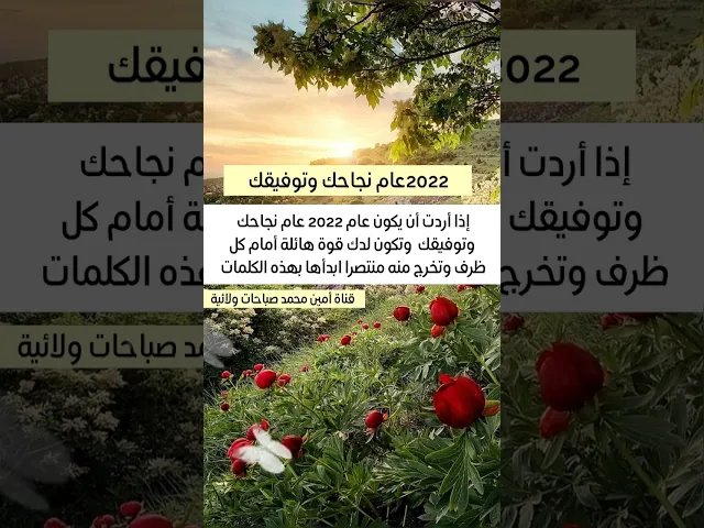 ⁣إذا حبيت يكون عام 2022 عام نجاحك وتوفيقك ابدأه بهذه الكلمات