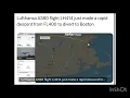 Lufthansa A380 flight LH414 just made a rapid descent from FL400 to divert to Boston