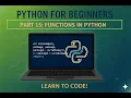 Part 15 Functions in Python - Easy Explanation