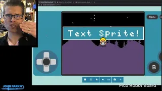 MakeCode Minute Arcade Text Sprites adafruit johnedgarpark MSMakeCode