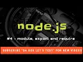 Nodejs - commonjs module exports require