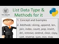 List Data Type in Python and Useful Functions Methods