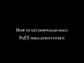 How to run download only PhET sims