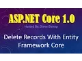 29 ASP NET Core 1 0 C How To Delete Records With Entity Framework Core
