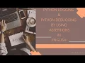 Python Logging Python Debugging BY Using Assertions in English
