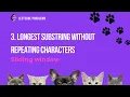 Longest Substring Without Repeating Characters sliding window - Leetcode 3