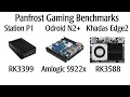 Panfrost game benchmarks on RK3399 AML S922x and RK3588