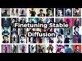 Finetuning Stable Diffusion with my face using Dreambooth
